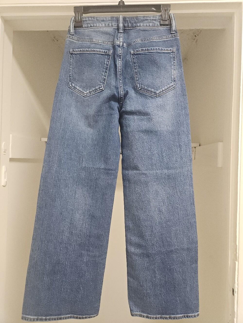QUINCE BELLA STRETCH RELAXED STRAIGHT JEANS ATLANTIC BLUE 26 - Picture 9 of 15